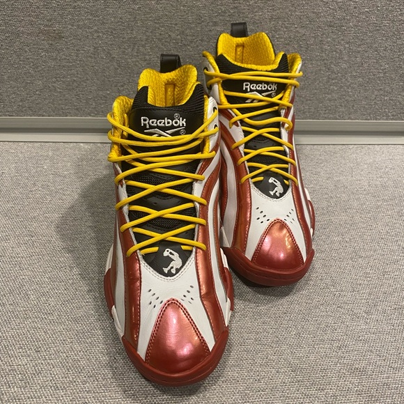 Reebok Shaqnosis OG Men's Metallic Red and White Athletic Shoes